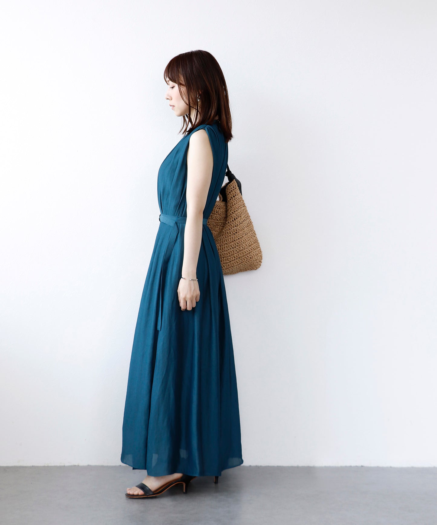 【6/5(金)～PRE ORDER開始】リラックスギャザーロングワンピース