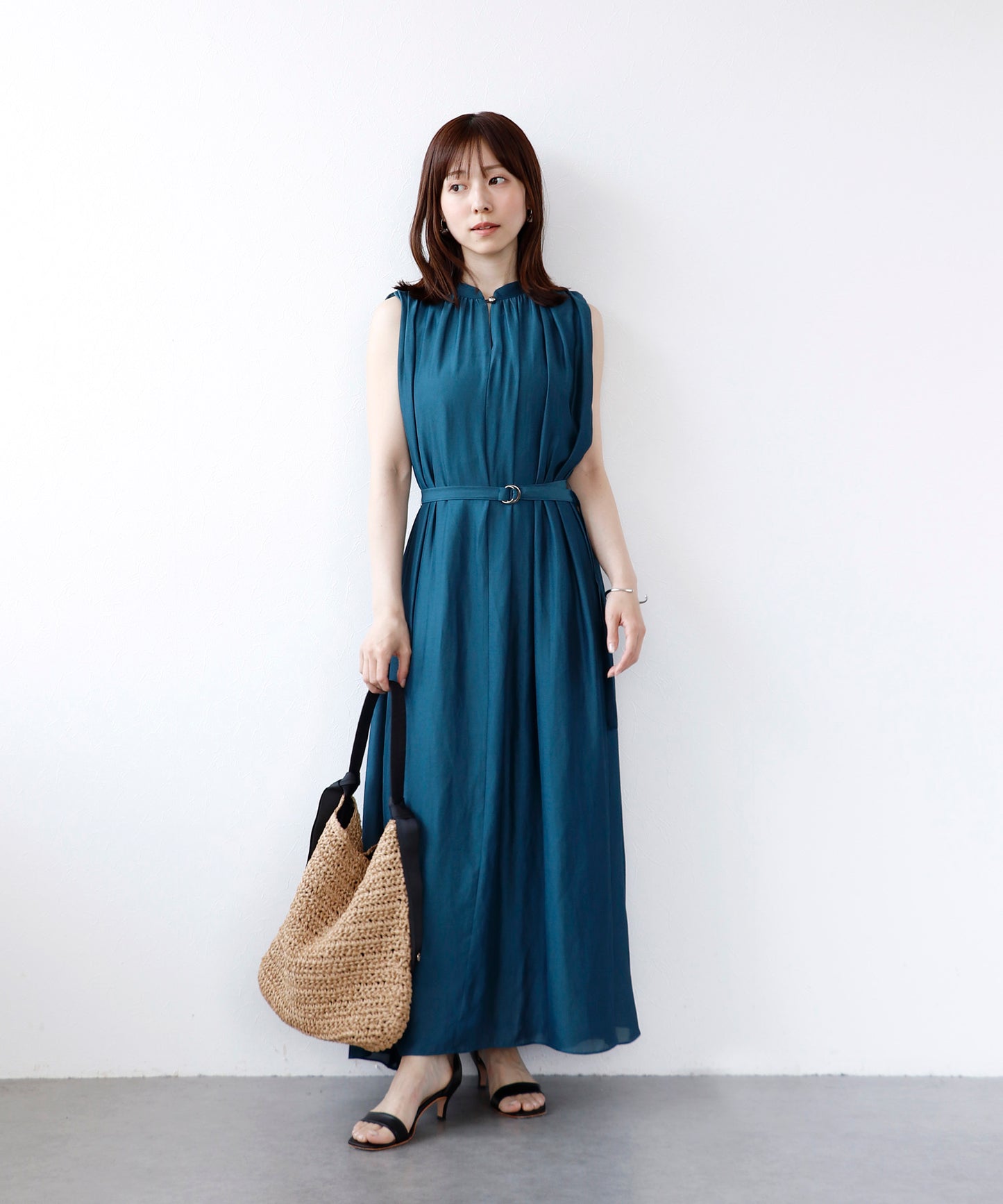 【6/5(金)～PRE ORDER開始】リラックスギャザーロングワンピース