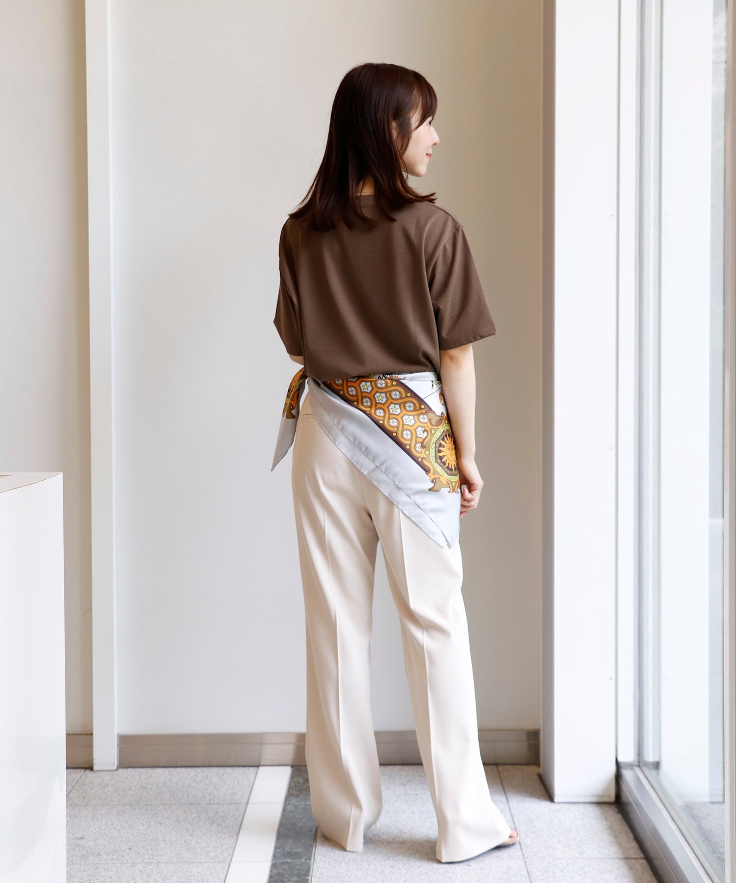 アシメヘムロゴTシャツ