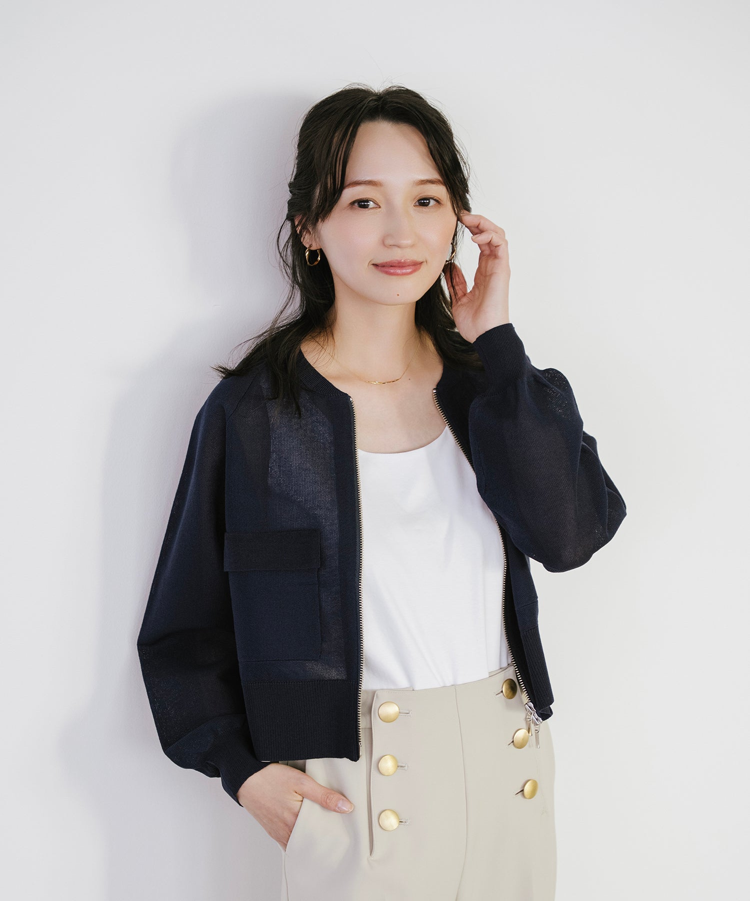 model：153cm　着用：Fサイズ