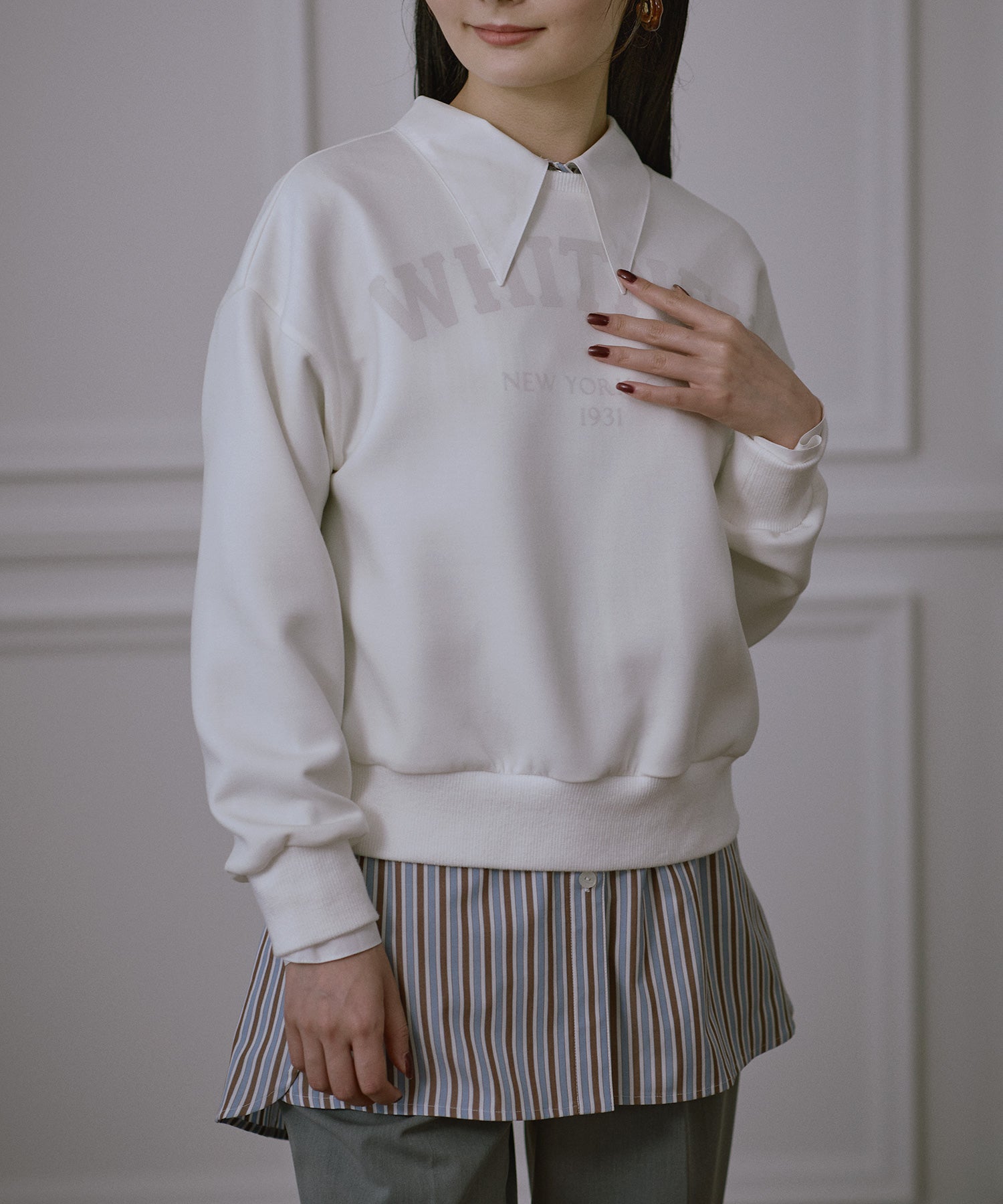 Shinzone｜ストライプ ハーフスリーブTシャツ FRENCH STRIPED